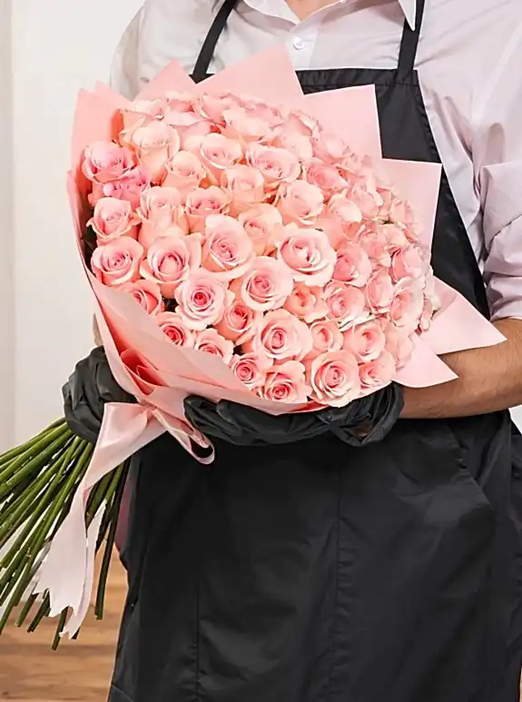 40 Tane Pembe Gül Buketi