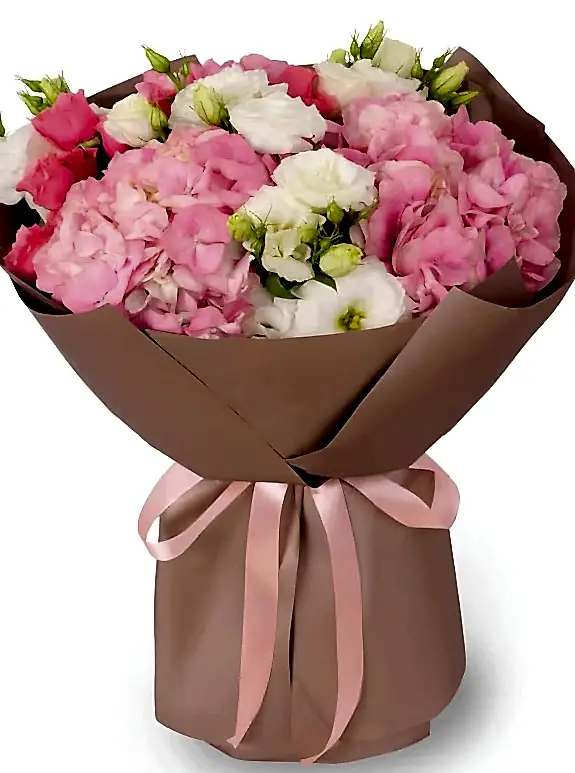 Ortanca ve Pembe Buket