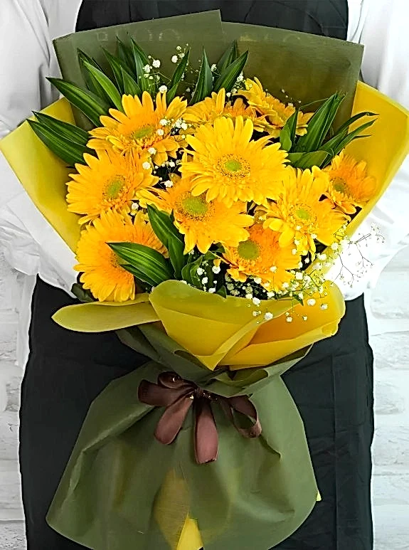 Sarı Gerbera Buketi
