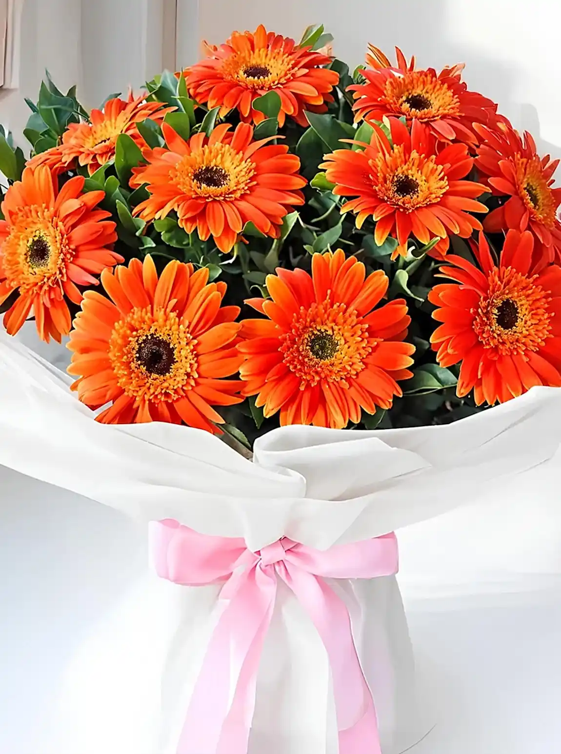 Turuncu Gerbera Buketi